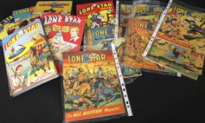 LONE STAR (DCMT/ATLAS) COMIC number 1-34 + volume 2 No 1 and annuals 1-6 1955 onwards, artists