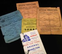 Collection 37 soccer programmes, 1940-1949 including Nottingham Forest v RAF International XI, 1940,
