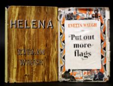 EVELYN WAUGH: 2 titles: PUT OUT MORE FLAGS, London, Chapman & Hall, 1942, 1st edition, "Colonial
