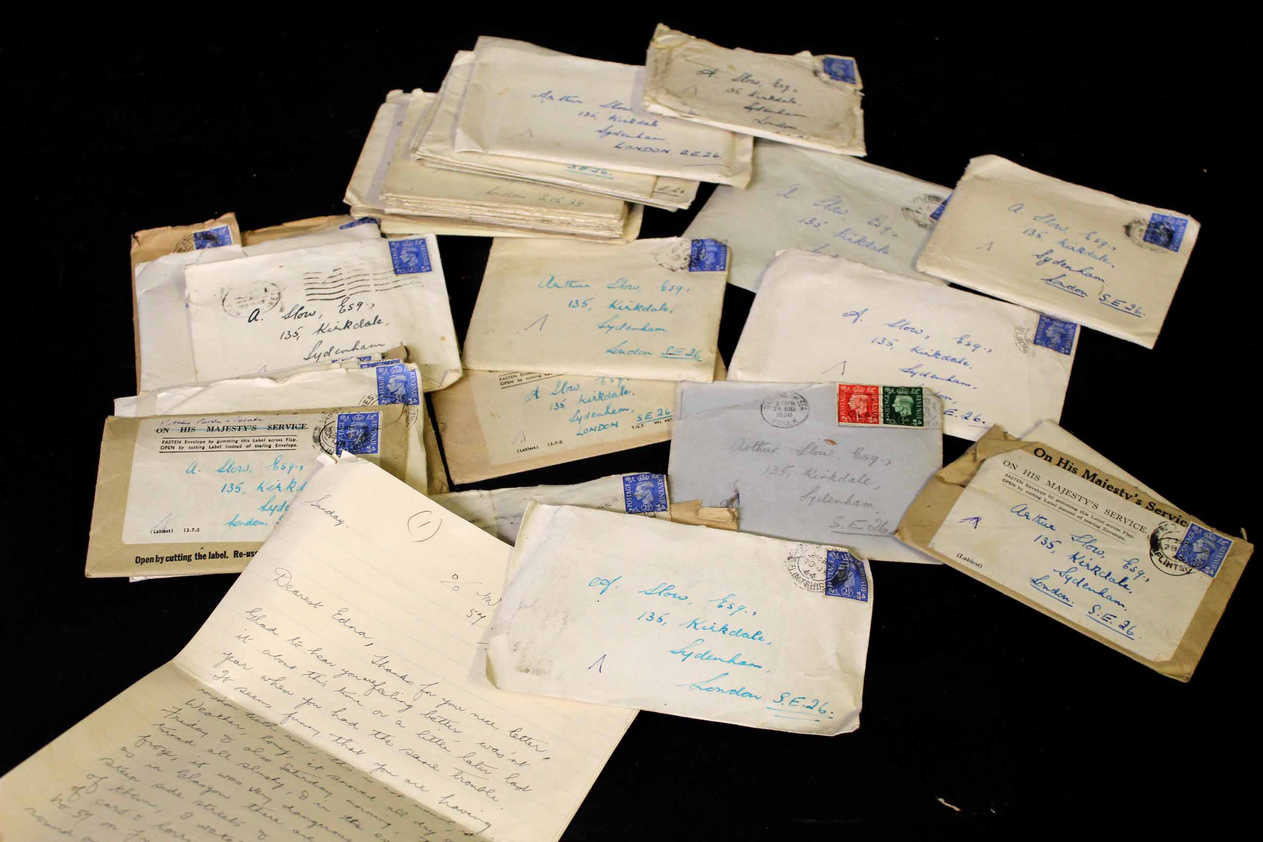 Quantity of WWII correspondence