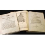 RICHARD POLWELE: THE HISTORY OF CORNWALL, 1803-06, 4 volumes in 2 including supplement and the civil