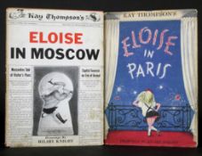 K THOMPSON: 2 titles: ELOISE IN PARIS, illustrated Hilary Knight, London, Max Reinhardt, 1958, 1st