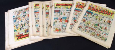 KNOCKOUT COMIC, Amalgamated Press 1946, complete year numbers 358 to 409 with BILLY BUNTER and