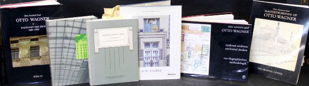 OTTO ANTONIA GRAF: 3 titles: MASTER DRAWINGS OF OTTO WAGNER, Vienna, 1987, 1st edition, 4to,