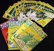 Norwich Speedway programmes, 48, 1946-47 including Norwich v Sheffield, Northern Trophy Final,