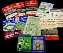 Collection of 90+ soccer programmes 1960s including Arsenal v Tottenham 1960 and 1961, League