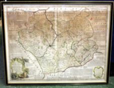 EMANUEL BOWEN: AN ACCURATE MAP OF THE COUNTIES OF LEICESTER AND RUTLAND DIVIDED INTO THEIR