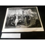 [H LEMON]: ADMIRAL DE WINTER SURRENDING HIS SWORD TO ADMIRAL DUNCAN 11TH OCT 1798, engraving,