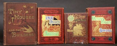 PETER PARLEY'S ANNUAL FOR 1875, 1876, London, Ben George, 2 volumes, each with added coloured