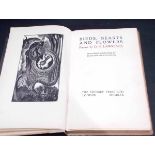 D H LAWRENCE: BIRDS, BEASTS AND FLOWERS, ill Blair Hughes-Stanton, London, The Cresset Press,