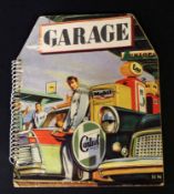 GARAGE, London, Bancroft [1962], shaped pop-up carousel book, spiral bound, original pictorial