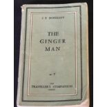 J P DONLEAVY: THE GINGER MAN, Paris, Olympia Press, 1955, 1st edition, 1st issue with price F1500 on