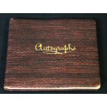Commonplace autograph album, presentation inscription dated 1917 including various pen and ink or