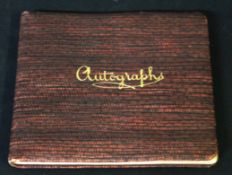 Commonplace autograph album, presentation inscription dated 1917 including various pen and ink or