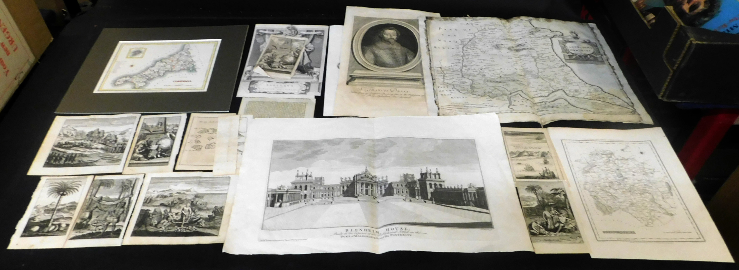 Packet assorted loose 19th century engravings etc