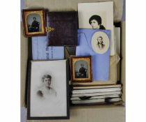 BOX: Bolingbroke family interest photographs, postcards etc, mainly late Victorian to 1920s