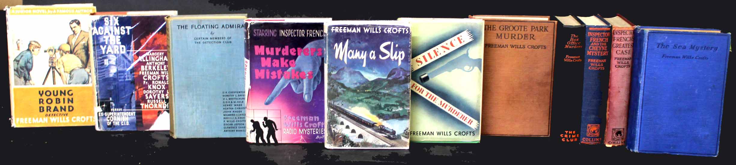 FREEMAN WILLS CROFTS: 9 titles: THE GROOTE PARK MURDER, London, W Collins, 1925, 3rd impression,