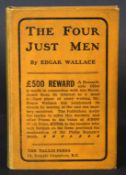 EDGAR WALLACE: THE FOUR JUST MEN, London, The Tallis Press, 1905, 1st edition, competition slip