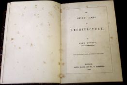JOHN RUSKIN: THE SEVEN LAMPS OF ARCHITECTURE, London, Smith, Elder & Co, 1849, 1st edition, 14