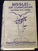 W E JOHNS: BIGGLES AIR COMMODORE, Oxford University Press, 1937, 1st edition, coloured frontis, 7
