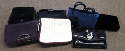 Collection of seven various ladies handbags includes Gen Rigo, Bulacci etc