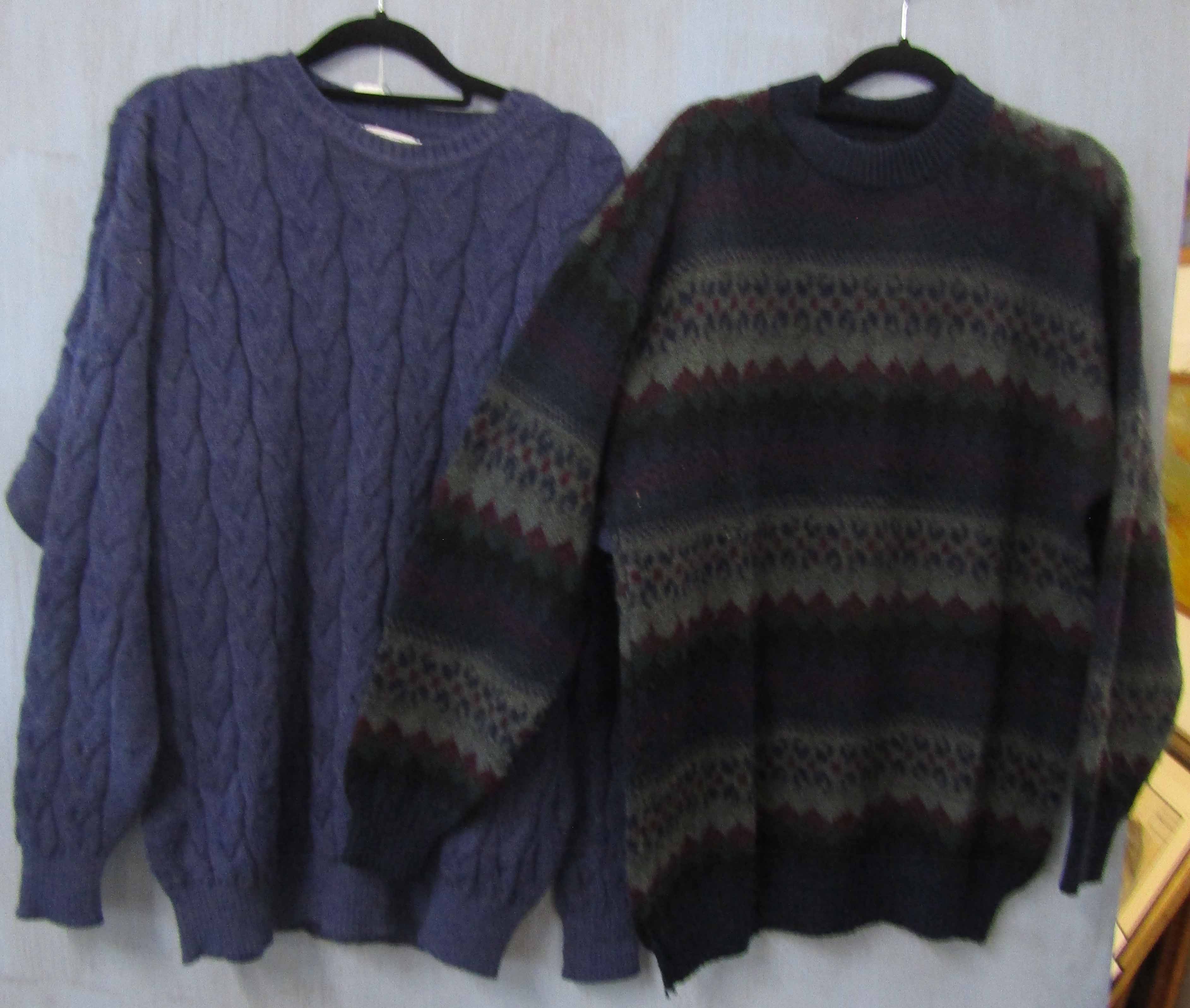 Collection of five various cashmere pullovers and jumpers including Murray Bros