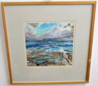 •AR Michael Honnor (born 1944), "Argyll: Towards Morven, Strong breeze 1990", watercolour, signed