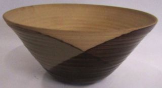 Christopher James Carter (born 1945) Studio ceramic bowl of ribbed form, decorated in shades of