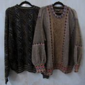 Two knitwear jumpers by Ivor Knight and Mondo Marco