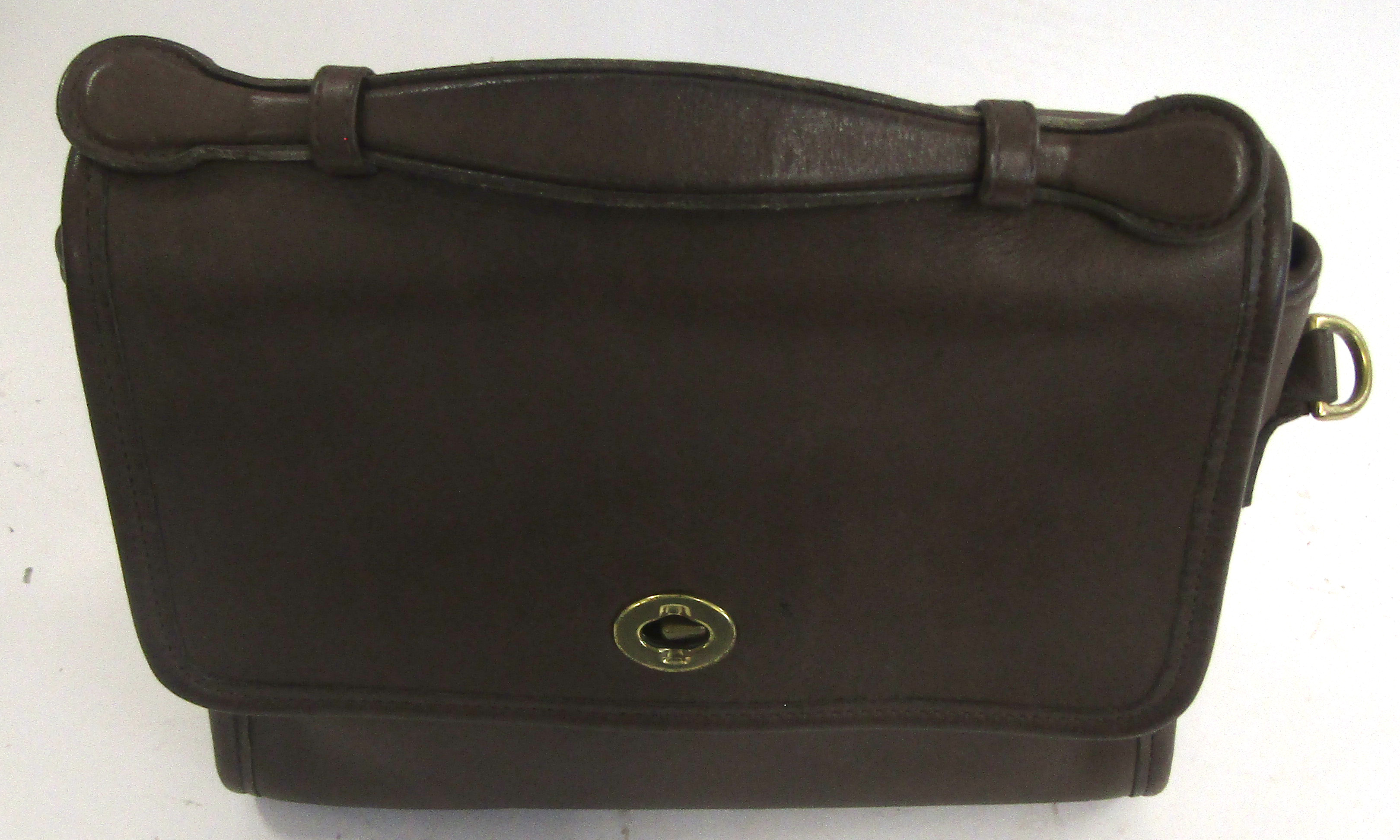 Coach ladies brown leather handbag ref no F6C-9870 - Image 2 of 2