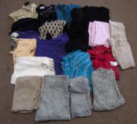 2 Boxes of ladies clothing etc, including Silkland, Diane Gilman
