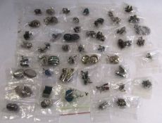 Bag: 47 pairs of Earrings, some stamped 925