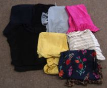 4 Boxes of ladies clothing etc, including Landsend, Diane von Fustenberg