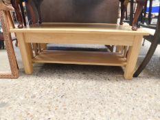 BEECHWOOD RECTANGULAR TWO TIER COFFEE TABLE