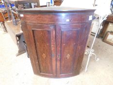 19TH CENTURY CORNER WALL CUPBOARD