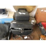 CANON VINTAGE CAMCORDER, A BELL & HOWELL PROJECTOR, A SHEERLINE AUTO TRANSFER BOX