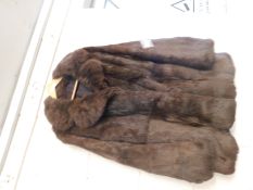 BROWN MINK FUR JACKET