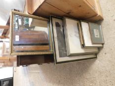 GROUP OF MIXED PRINTS, PICTURES, MIRROR ETC