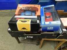 BOX CONTAINING ASSORTED BOXED VEHICLES TO INCLUDE REVELL, CHRONO ETC