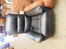 BROWN LEATHER ELECTRICALLY OPERATED RECLINER CHAIR