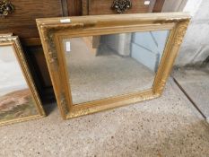 GOOD QUALITY GILT FRAMED RECTANGULAR MIRROR