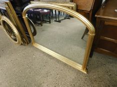 GOOD QUALITY MODERN GILT ARCH TOP MIRROR