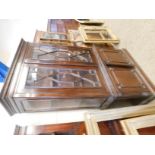 GOOD QUALITY MAHOGANY BOOKCASE, THE TOP FITTED WITH TWO ASTRAGAL GLAZED DOORS, THE BASE WITH TWO