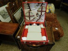 RED REXINE BREXTON PICNIC SET