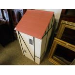 LARGE WOODEN DOLLS HOUSE TOGETHER WITH VARIOUS PACKS OF INTERIOR FURNISHINGS WIDTH 100CM, HEIGHT