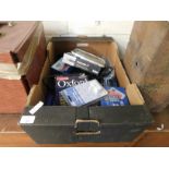 BOX CONTAINING BATTERY CHARGER, ELECTRICALS ETC
