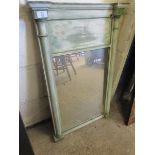 PAINTED PIER MIRROR WITH HALF TURNED COLUMNS