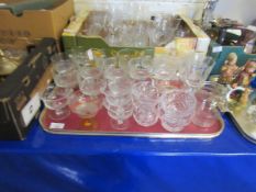 TWO BOXES OF GOOD QUALITY GLASS WARES, DARTINGTON WINE GLASSES ETC