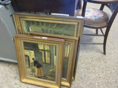 GROUP OF THREE GILT FRAMED PRINTS