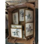 BOX CONTAINING MIXED PRINTS OF CAVALRY MEN